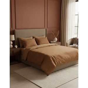 Lenjerie de pat pentru o persoana Single XXL (DE), L'essentiel Maison, Dawn Kombin, Cupru/Negru imagine