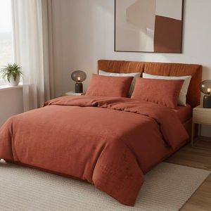 Lenjerie de pat pentru o persoana Single XXL (DE), L'essentiel Maison, Felix Kombin, Tile Red / Yellow / White / Black imagine