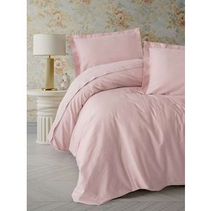 Lenjerie de pat pentru o persoana Single XXL (DE), L'essentiel Maison, Elegant, Roz pudra imagine