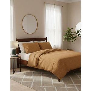 Lenjerie de pat pentru o persoana (FR), L'essentiel Maison, Alekra Kombin, Galben mustar imagine