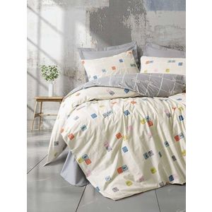 Lenjerie de pat pentru o persoana Single XXL (DE), L'essentiel Maison, Evo, Gri imagine