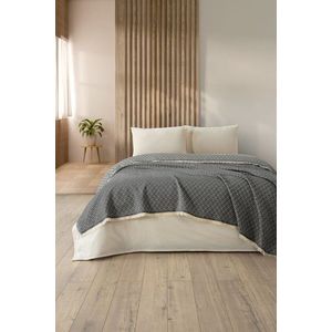 Set cuvertura pique dubla, L'essentiel Maison, Diamonds, Negru imagine