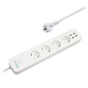 Resigilat Prelungitor Smart WiFi AlecoAir G08-SP8S, 4 Porturi USB, 4 Prize AC, Control energetic, Timer, Programare saptamanala imagine