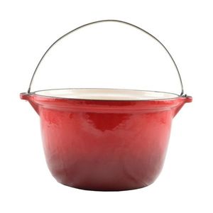 Ceaun fonta emailat 3l rosu, cu toarta, Perfect Home imagine