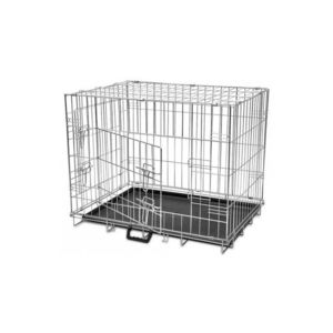 Cusca de caini pentru interior, din metal, pliabila, masura M imagine