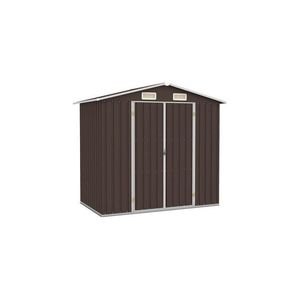 Sopron de gradina, maro, 205 x 129 x 183, otel galvanizat imagine