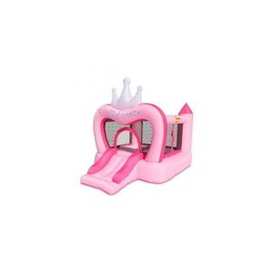 Saltea gonflabila castel printese, cu loc de joaca si tobogan imagine