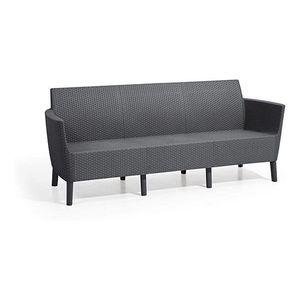 Canapea pentru gradina / terasa, Salemo, 3 locuri, Keter, Grafit imagine