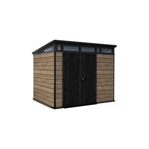 Casuta de gradina Penthouse 9x7 Keter, Signature Venetian Ashwood imagine