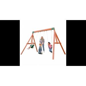 Complex de leagane din lemn cu 3 leagane Aviator imagine