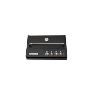 Gratar pe gaz cu 4 arzatoare infrarosu, incastrabil, gratare din fonta, negru, Crossray by Heatstrip TCX4FL(B)30 imagine