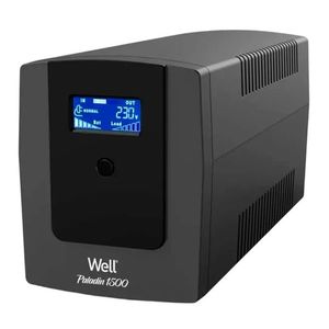 UPS line interactiv, centrale termice, Well Paladin 230V 1500VA/900W, afisaj LCD, sursa neintreruptibila cu unda sinusoidala pura imagine