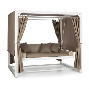 Blumfeldt EREMITAGE, leagăn de lux, 236X180X210 cm, alb / maro închis imagine