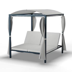 Blumfeldt Eremitage Double XL șezlong, protecție solară, pentru până la 2 persoane, cadru metalic, rezistent la intemperii imagine