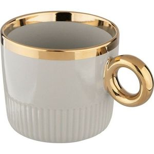 Cană de porțelan Altom Palazzo lines 350 ml, Sage imagine