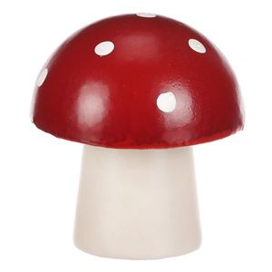 Ciupercă roșie mare, plastic, în. 11 cm, 11 cm imagine