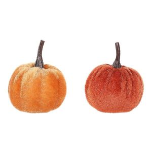 Dovleac acoperit cu țesătură mix portocaliu, plastic, 24 buc. diametru 4 cm, portocaliu imagine