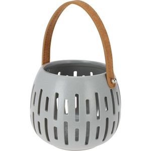 Felinar decorativ Cool grey, 14, 5 x 12 cm imagine