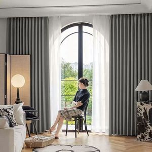 ARÔME HOME Perdea opacă bej-gri, 135 x 245 cm imagine