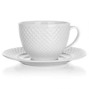 Ceașcă cu farfurioară Banquet DIAMOND LINE, 220 ml imagine