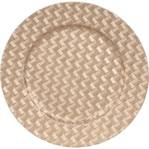 Suport cu farfurie Golden Weaving, 33 cm imagine