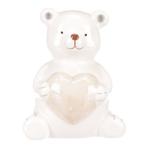 Decorațiuni de Crăciun Ursuleț cu inimă, 10 cm imagine