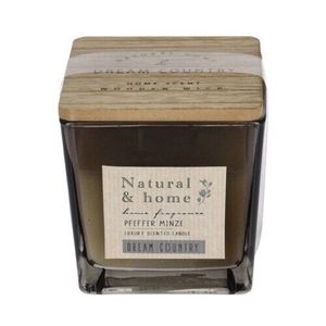 Lumânare parfumată cu capac Peppermint, 10 x 10 x 10 cm imagine