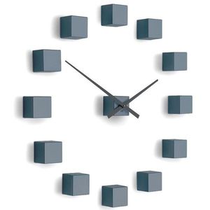 Ceas de design Future Time FT3000GY Cubic grey, autoadeziv, diam. 50 cm, gri imagine