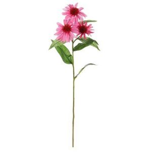 Floare artificială Echinacea, 3 flori, 21 x 12 x62 cm imagine