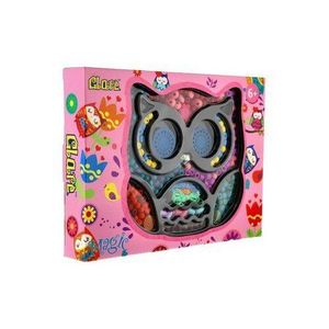 Mărgele colorate din lemn Teddies cu șnur, 27x 20 x 4 cm imagine