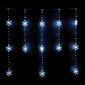 Decorațiune luminoasă pentru exterior Snowflakes, 120x120 cm, LED, alb rece, temporizator, 8 funcții, 120 cm imagine