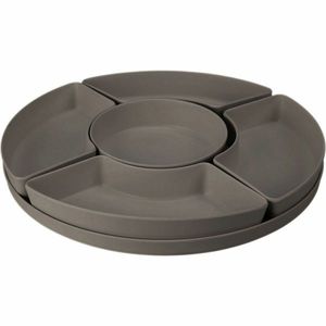 Set de servire EH Melamină 6 buc, gri, gri imagine