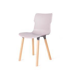 Scaun Duo wood Stone 50, 3 x 46, 3 x 80, 9 cm, gri deschis imagine