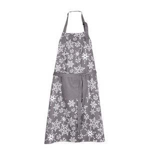 Șorț de bucătărie de Crăciun Fulgi, gri, 70 x 90 cm imagine