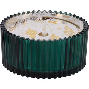 Lumânare de Crăciun în pahar verde, 150 g, 10 x 5cm, verde imagine