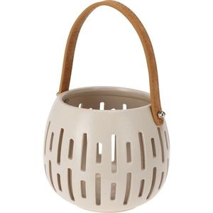 Felinar decorativ Matt cream, 14, 5 x 12 cm imagine