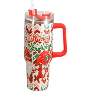 Cană termică de Crăciun Merry Christmas 1, 2 l, roșie, roșu imagine