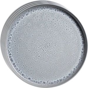 Set de farfurii plate Mäser Lunaria Grey 26 cm, 4 bucăți, gri imagine