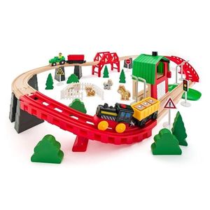 Trenuleț Woody - Fermă, 60 piese imagine