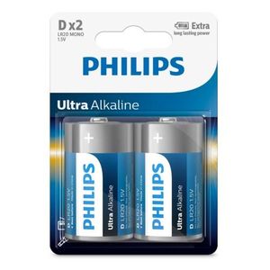 Philips Baterie D 1, 5 V Ultra Alkaline imagine