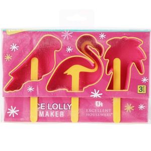 Formă pentru înghețată EH Tropical Animals, mix deculori imagine