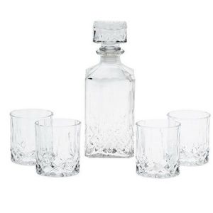 Set carafă și pahare de whisky, 5 piese imagine