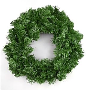 Coroniță artificială, verde, 30 cm imagine