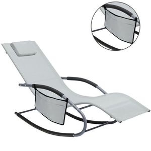 Scaun balansoar de grădină 148 x 63 x 87 cm, grideschis imagine