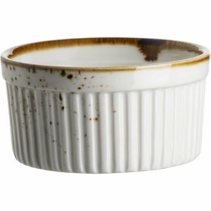 Mäser Vas de copt Pintar White cu puncte maro 9 cm, maro imagine