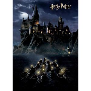 Fototapetă pentru copii Harry Potter HogwartsNight 182 x 252 cm, 4 părți imagine