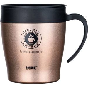 Cană termo Banquet TAZZA 330 ml, maro, maro imagine