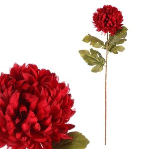 Crizantema roșie - floare artificială tăiată, 73cm, roșu imagine