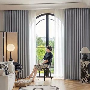 ARÔME HOME Perdea opacă gri închis, 135 x 245 cm imagine