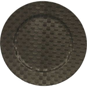 Suport farfurie mat Black Weaving, 33 cm imagine